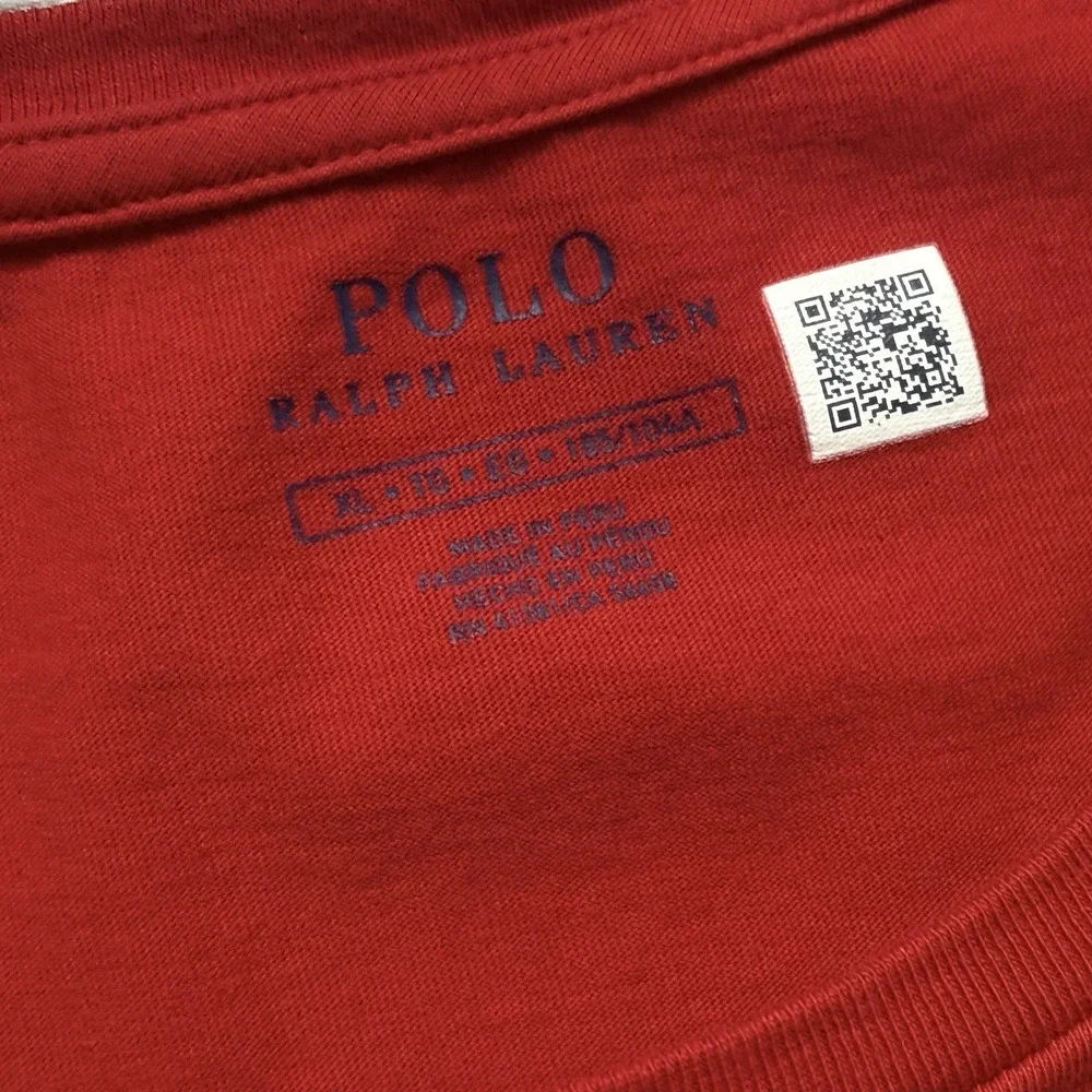 Polo Ralph Lauren P-Wing RL New York Mens XL T-Shirt Red Retro Stadium Style
